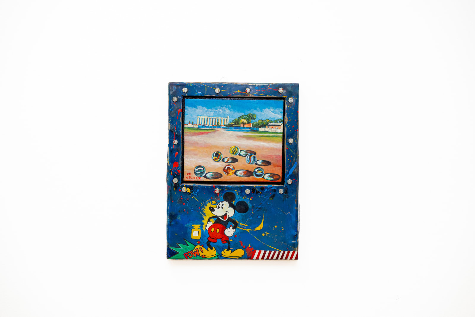 Dr. Willie Bester, Landscape with marbles, 2024