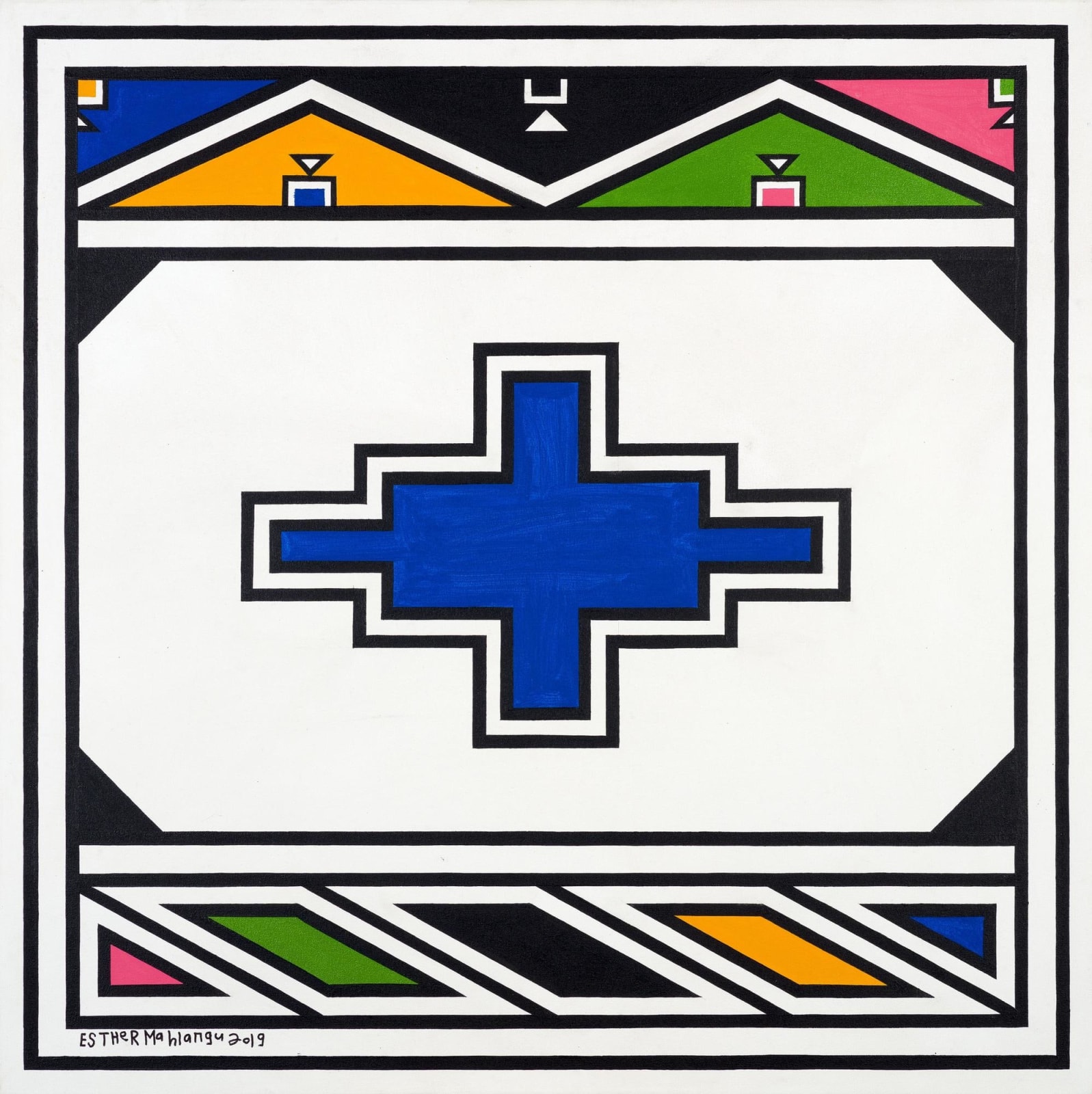 Esther Mahlangu, Untitled , 2019