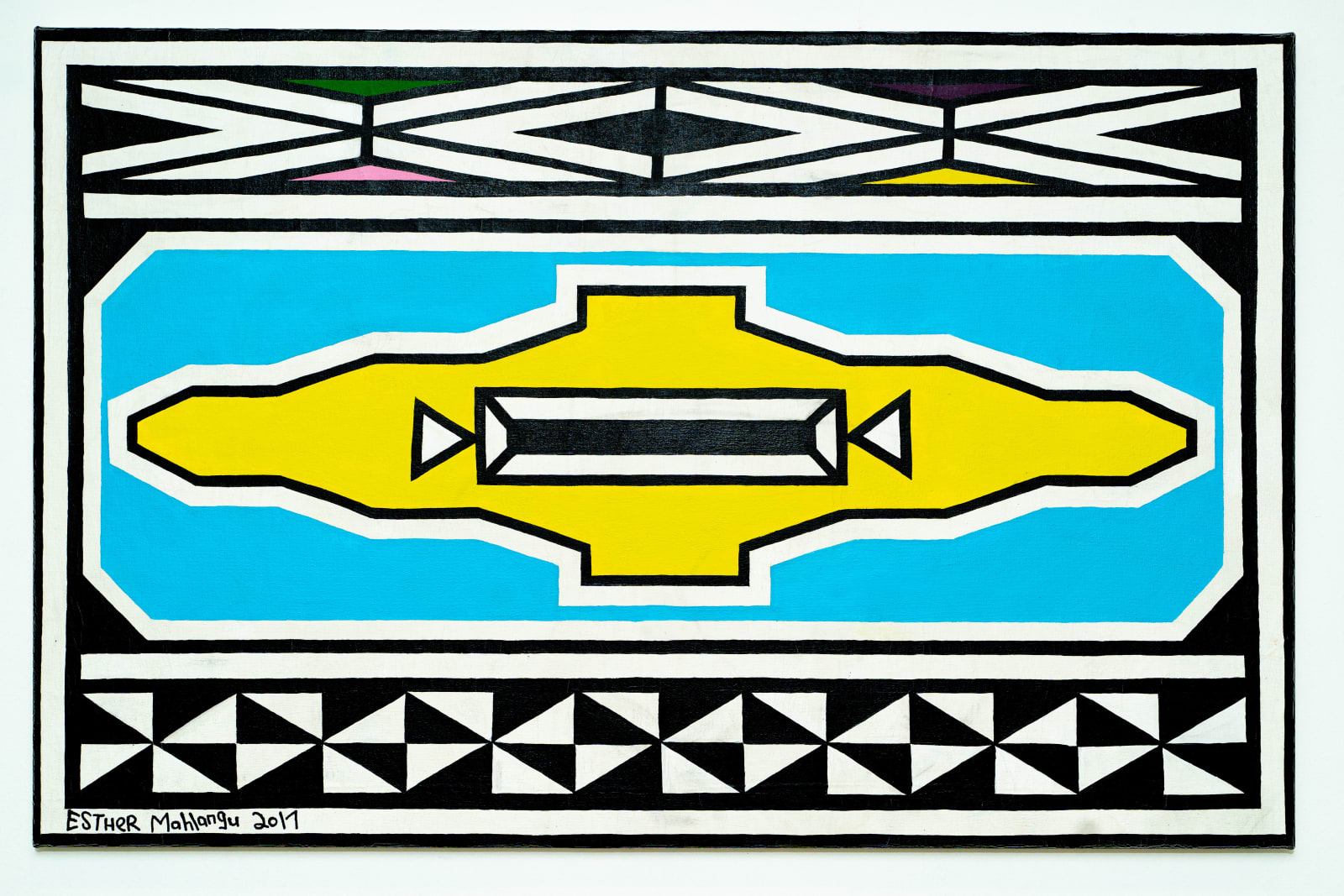 Esther Mahlangu CC, Ndbele Abstract, 2017