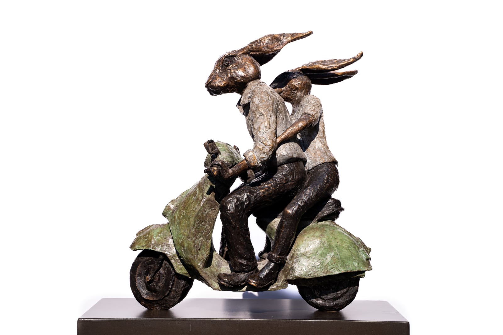 Carol Cauldwell, Rabbits on Vespa , 2018