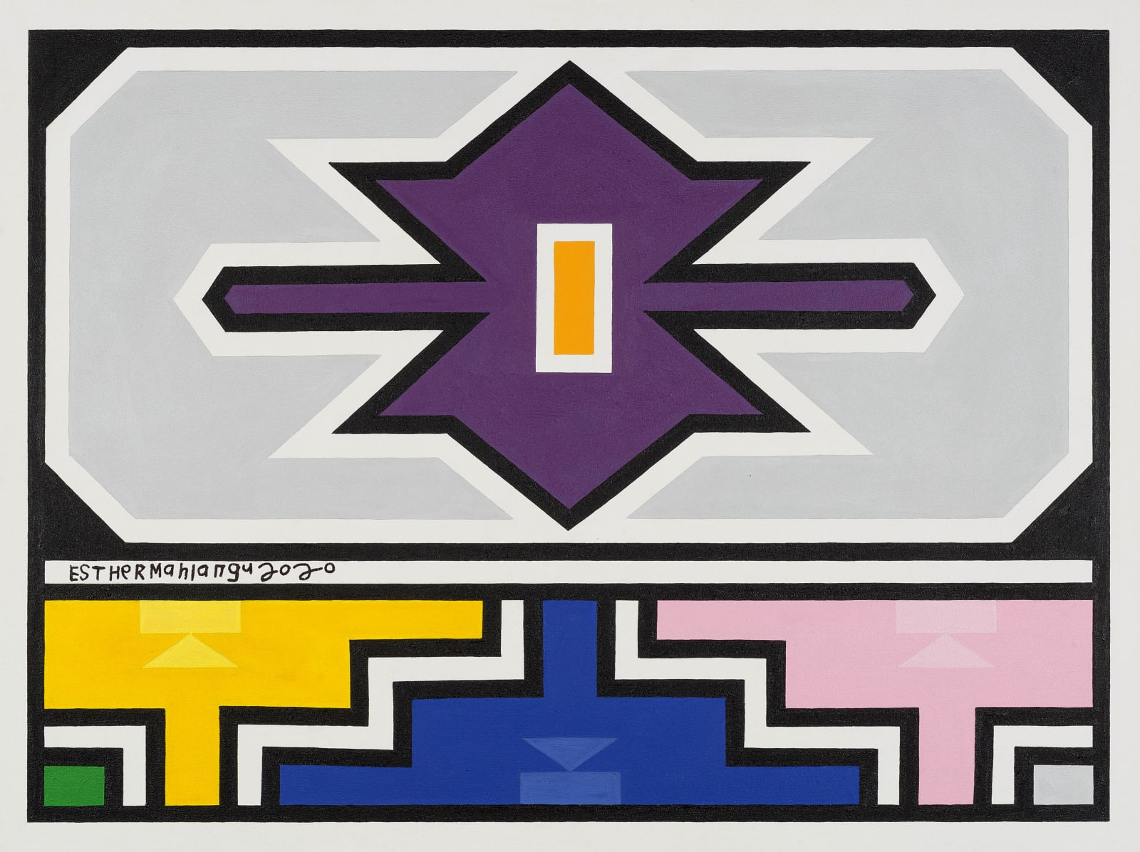 Esther Mahlangu, Ndebele Abstract , 2020