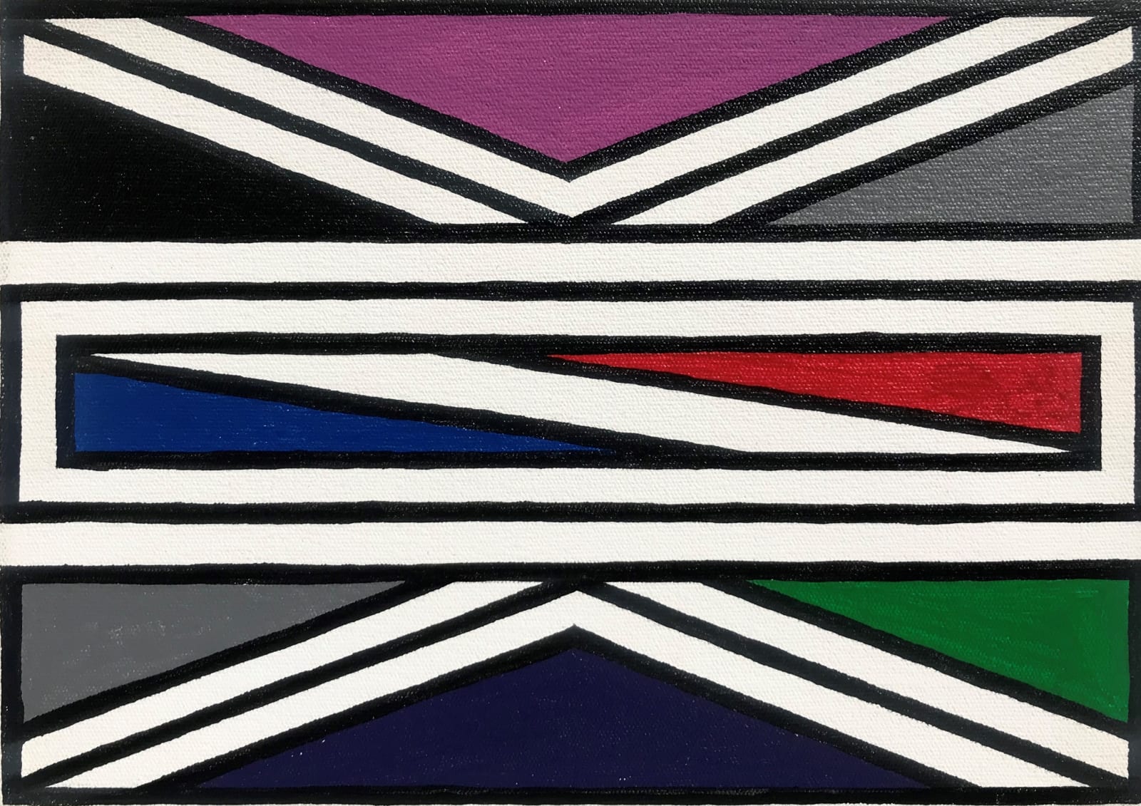Esther Mahlangu, Ndebele Abstract, 2019