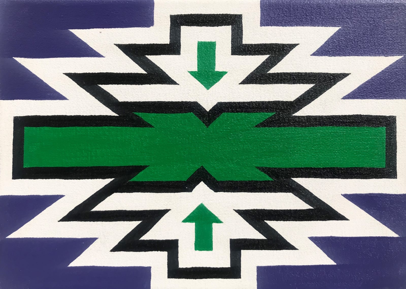 Esther Mahlangu, Ndebele Abstract, 2019