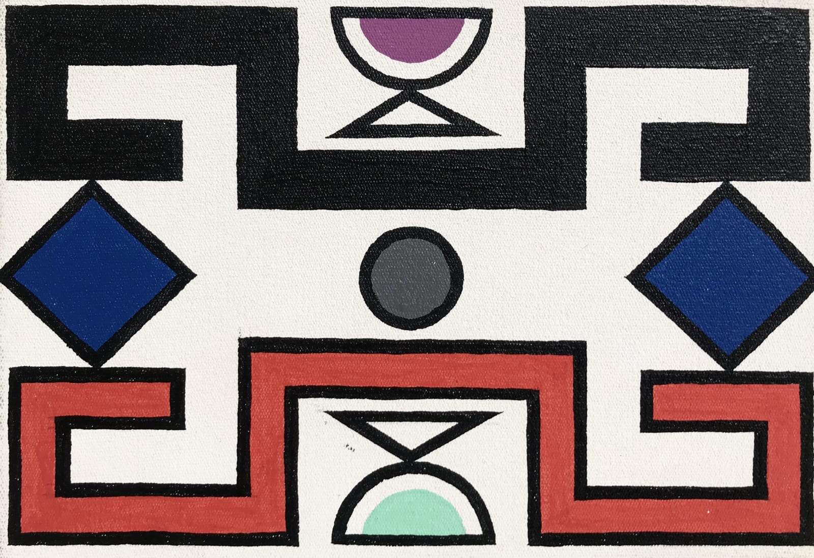 Esther Mahlangu, Ndebele Abstract , 2019