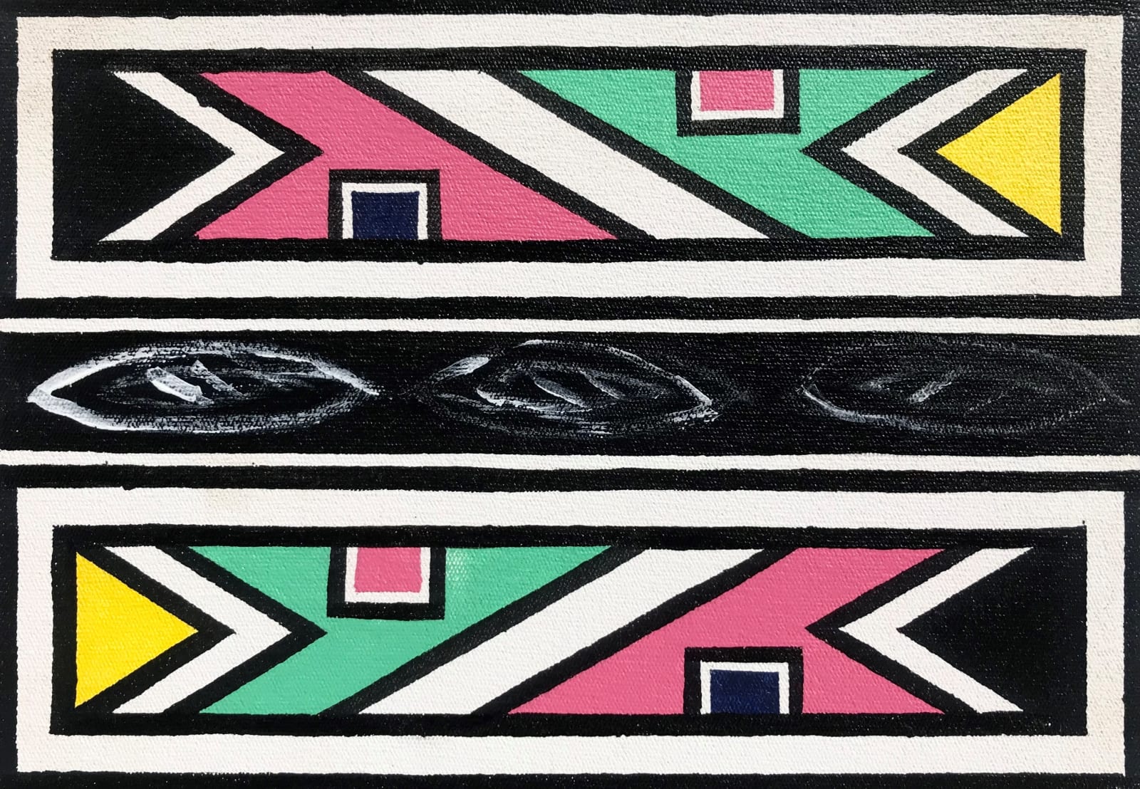 Esther Mahlangu Ndebele Abstract 2019 The Melrose Gallery