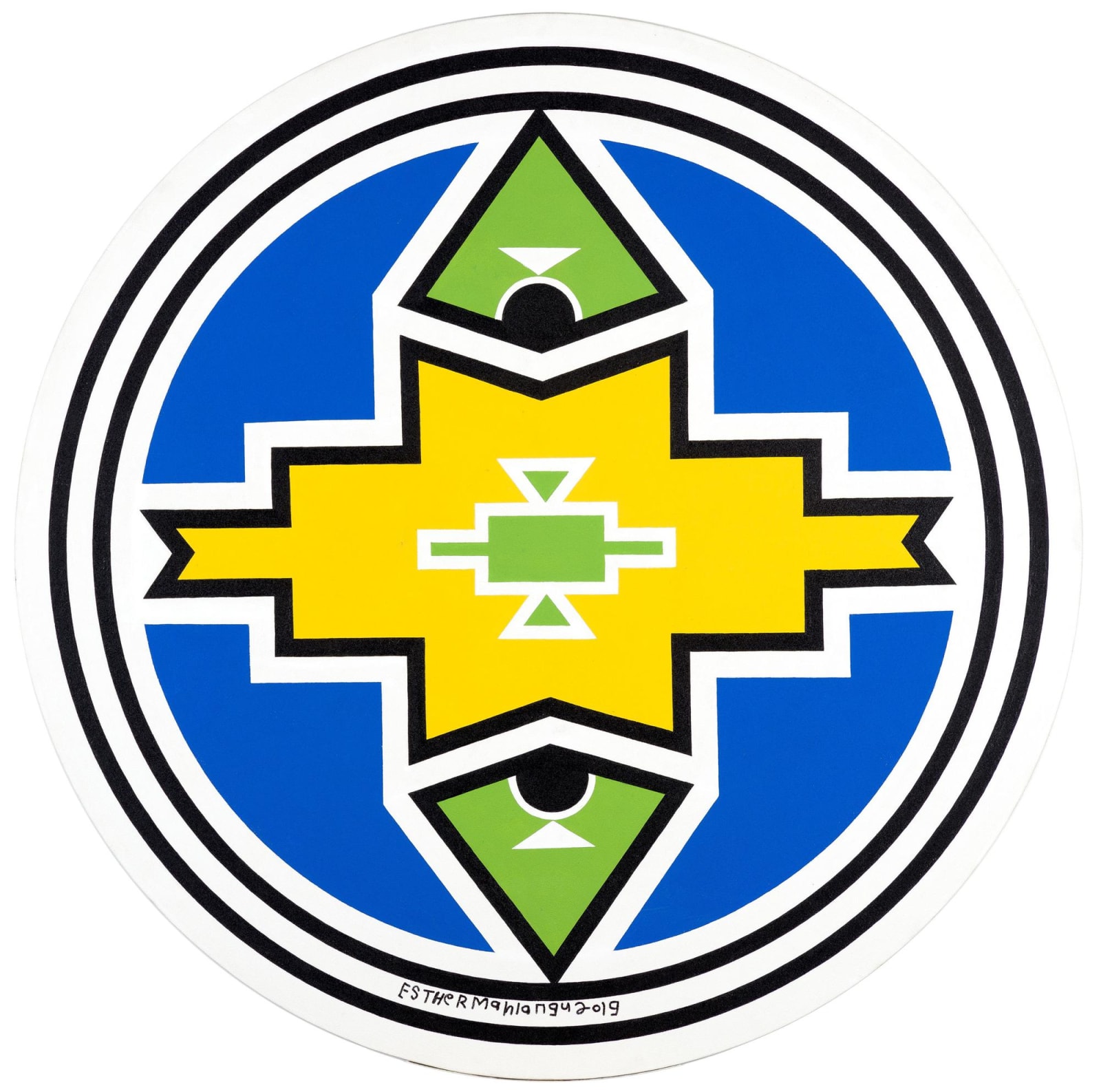 Esther Mahlangu, Ndebele Abstract , 2019