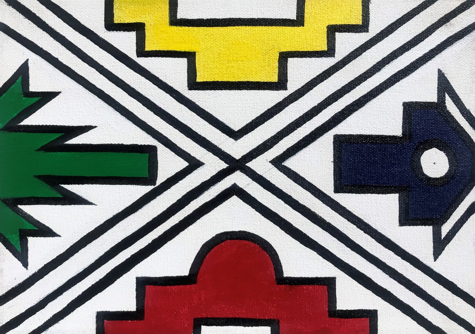 Esther Mahlangu, Ndebele Abstract, 2019