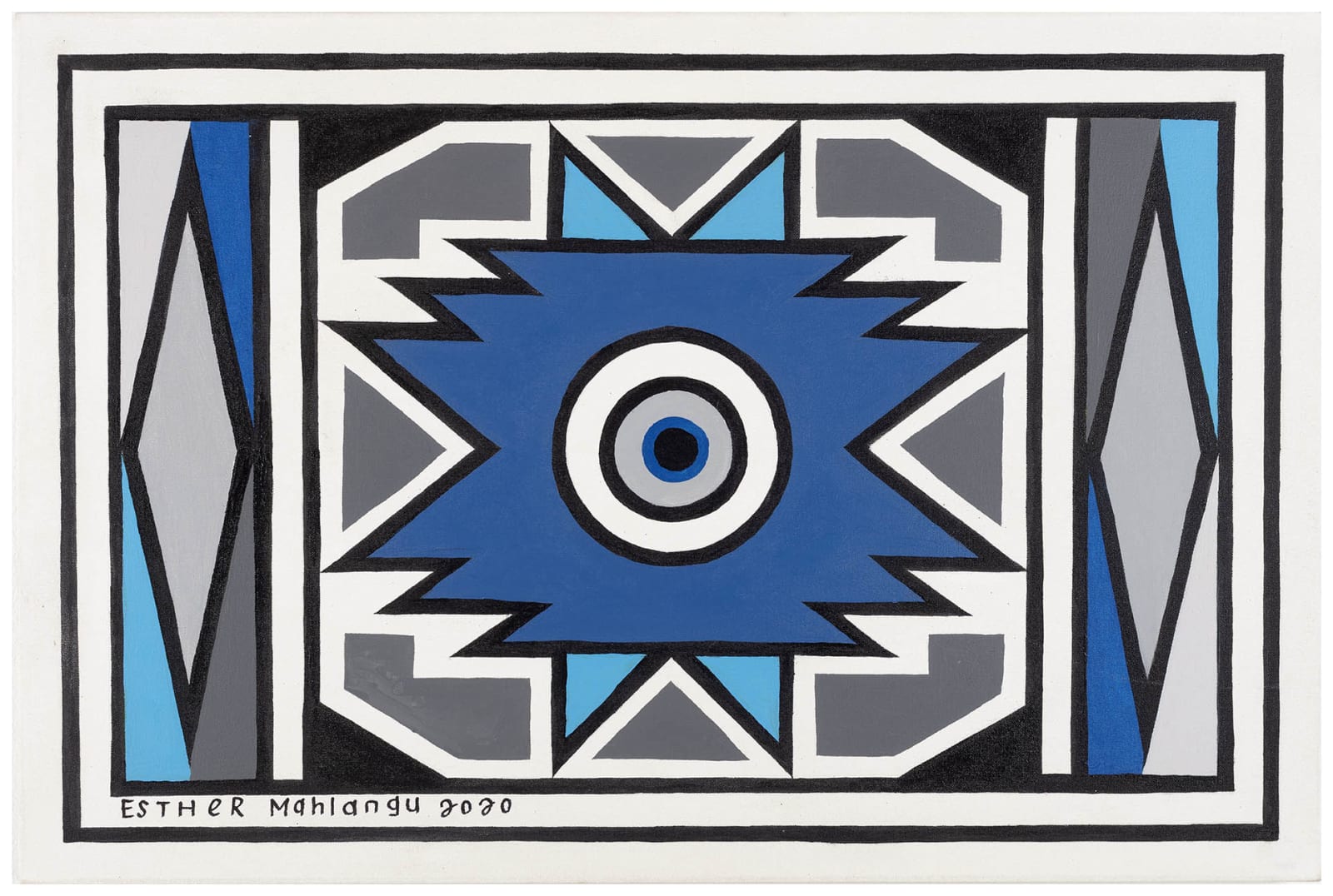 Esther Mahlangu, Phantom Study VI, 2020