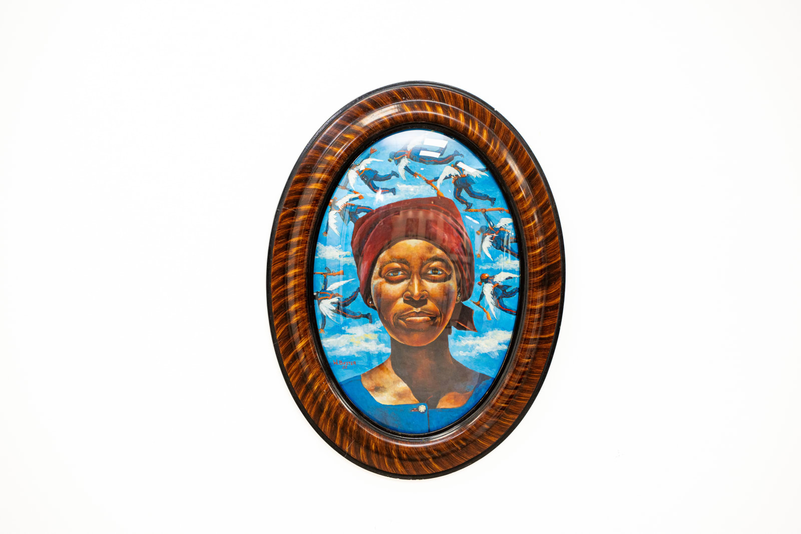 Dr. Willie Bester, Portrait with Dora , 2022