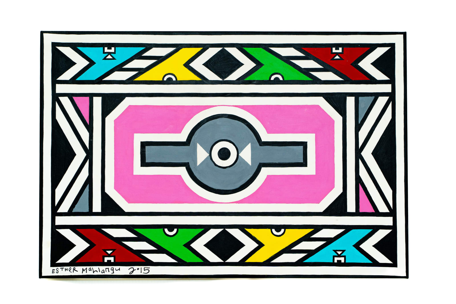 Esther Mahlangu CC, Ndebele Abstract, 2015