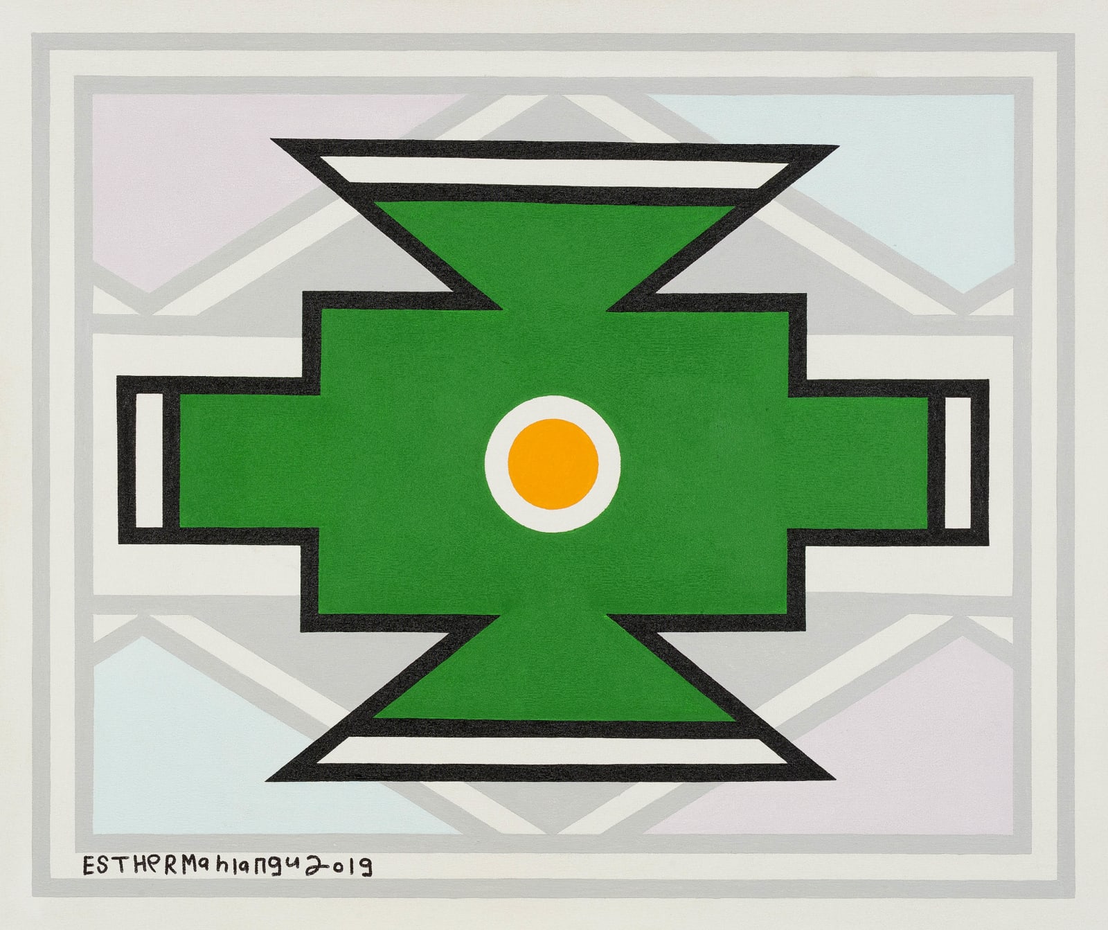 Esther Mahlangu, Ndebele Abstract , 2019