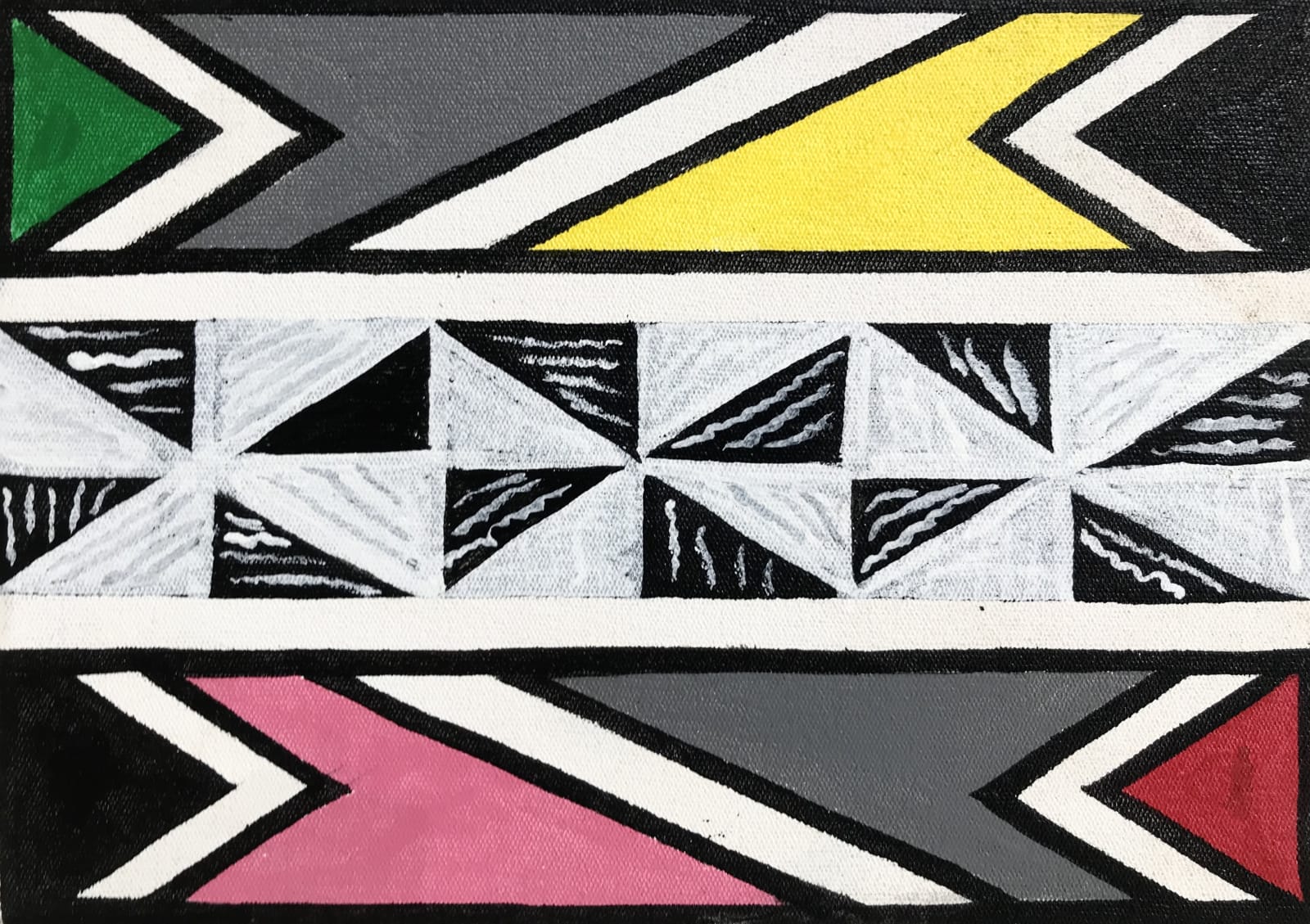 Esther Mahlangu, Ndebele Abstract , 2019