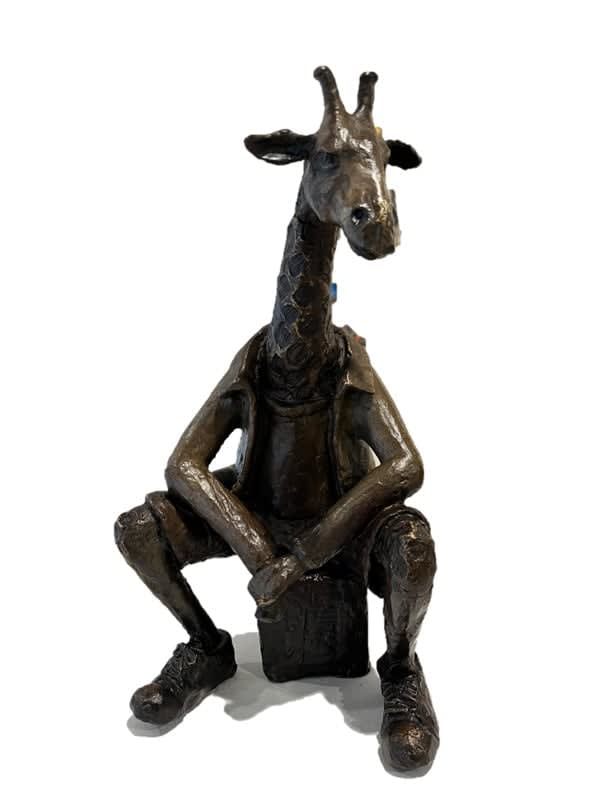 Carol Cauldwell, Giraffe seated , 2024