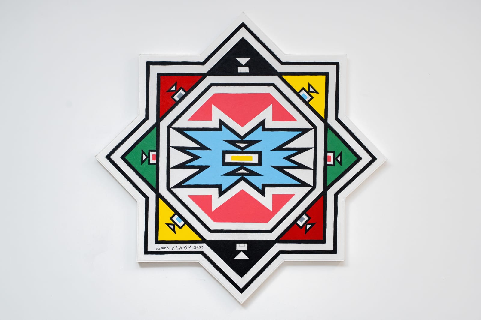 Esther Mahlangu, Ndebele Abstract, 2025