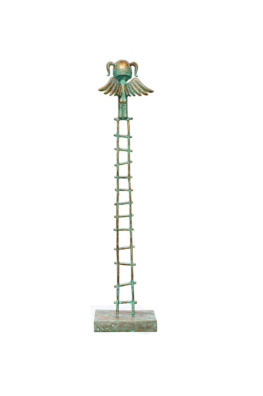 Samuel Allerton, Girl with Heart wings on ladder, 2025