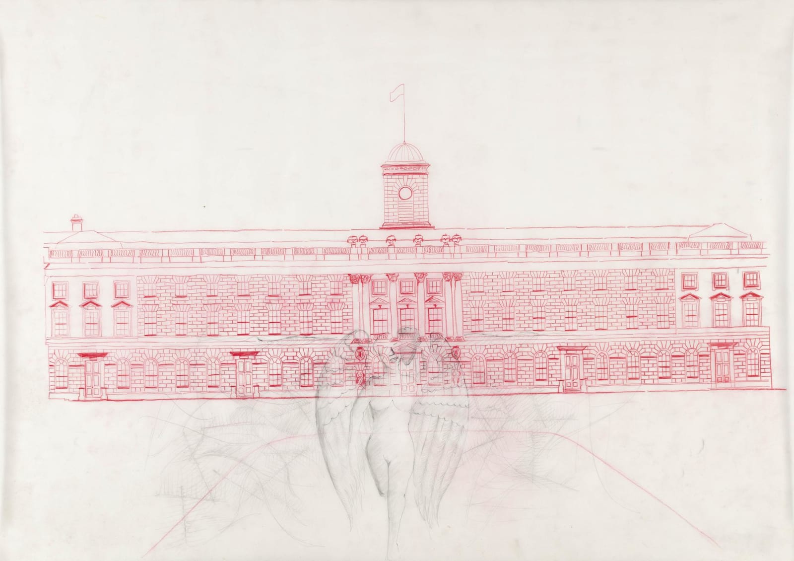 Adejoke Tugbiyele, Love Warrior and Her Shrine Elevation Sketch 1, 2019