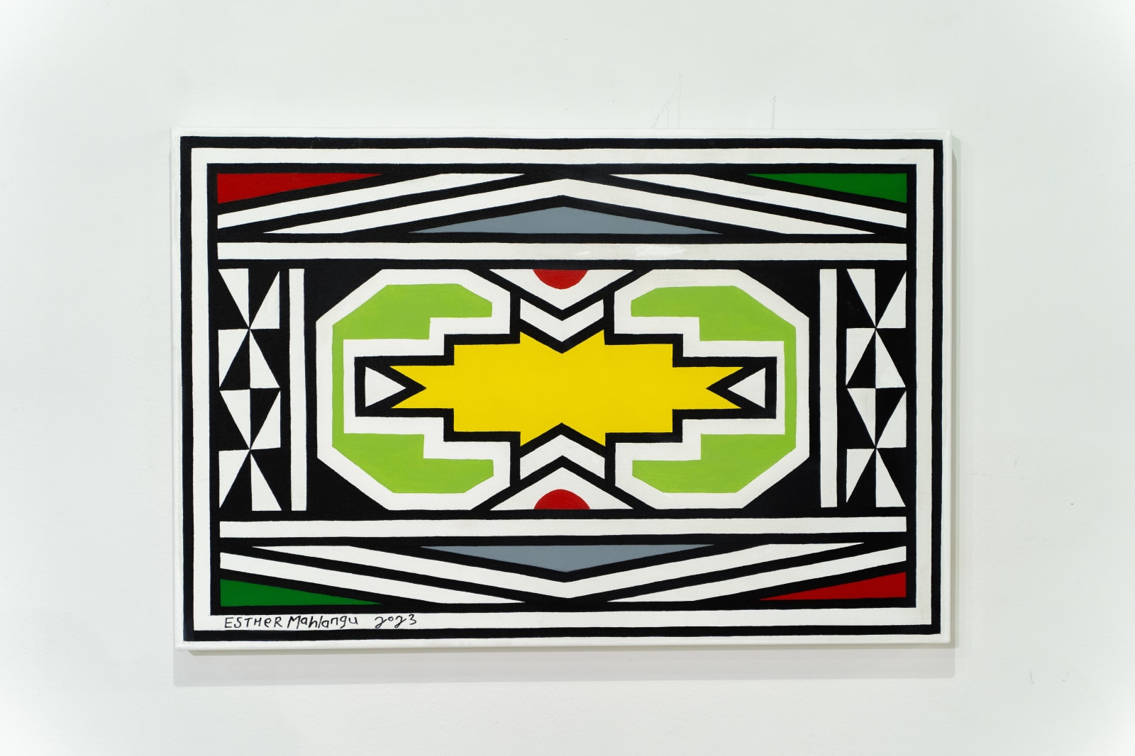 Esther Mahlangu CC, Ndbele Abstract, 2024