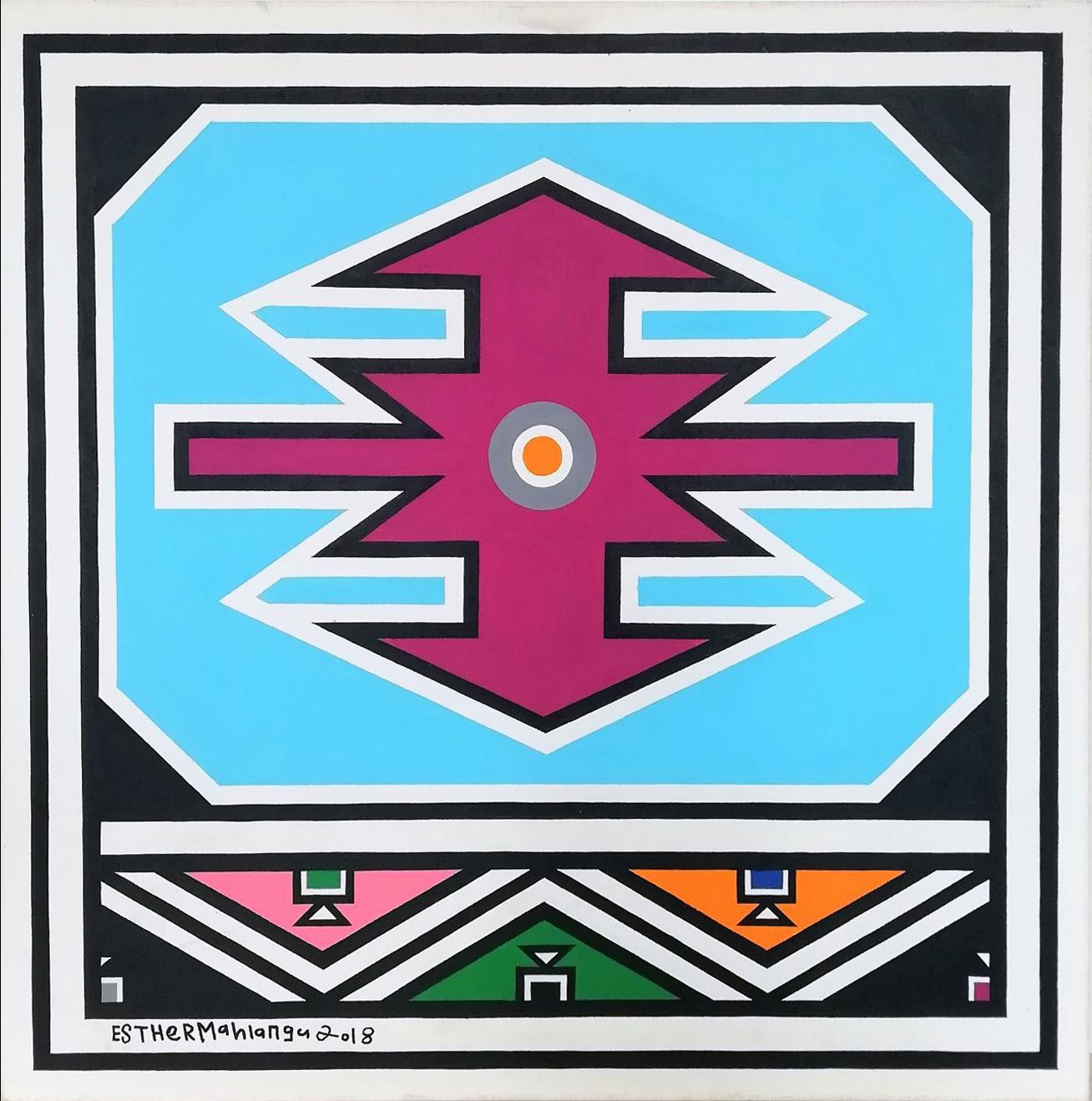 Esther Mahlangu, Ndebele Abstract , 2018