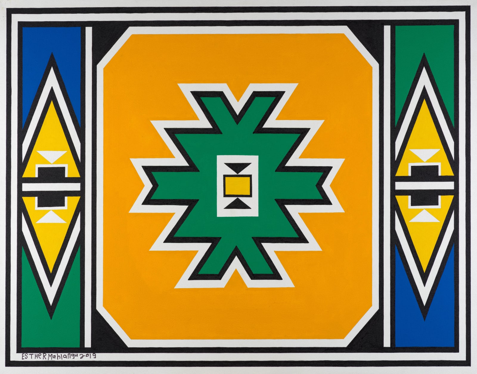 Esther Mahlangu, Untitled, 2019