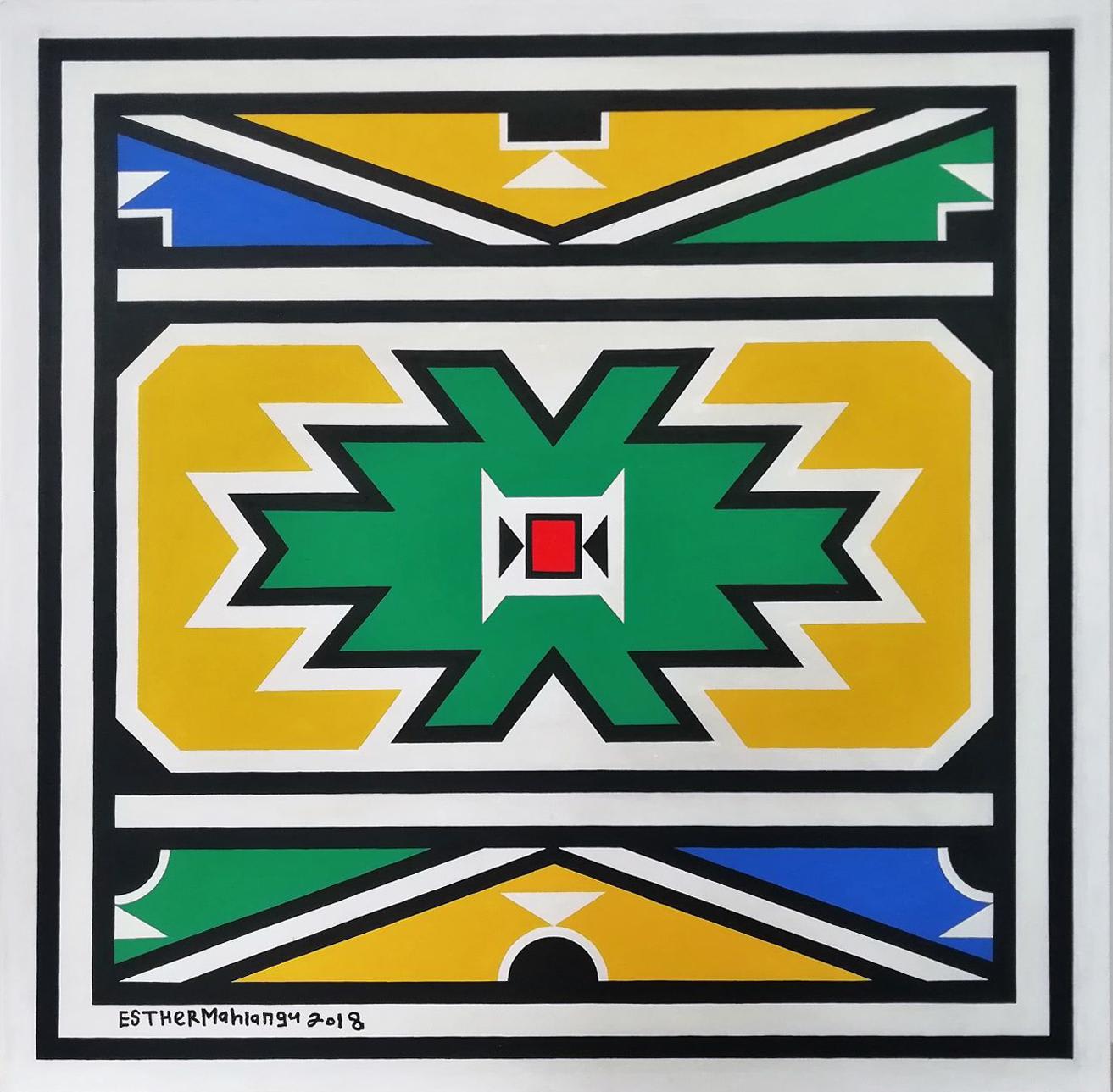 Esther Mahlangu, Abstract, 2018