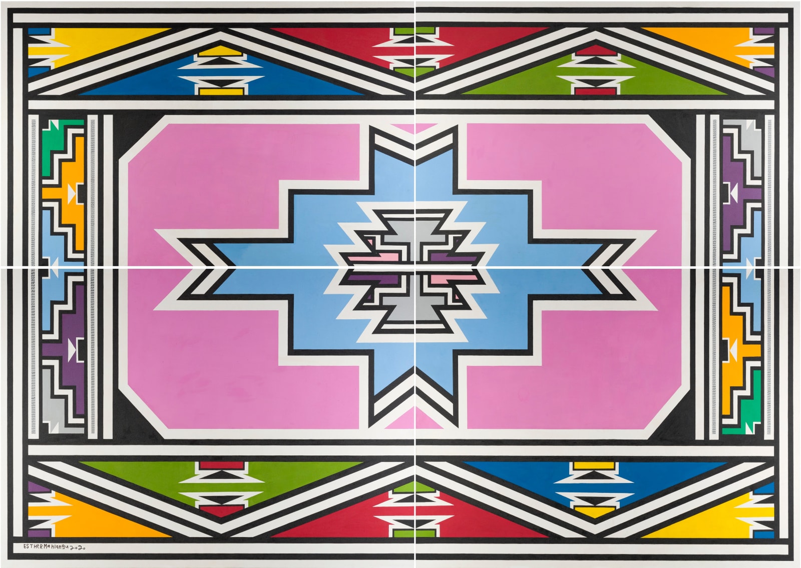 Esther Mahlangu, Untitled , 2020