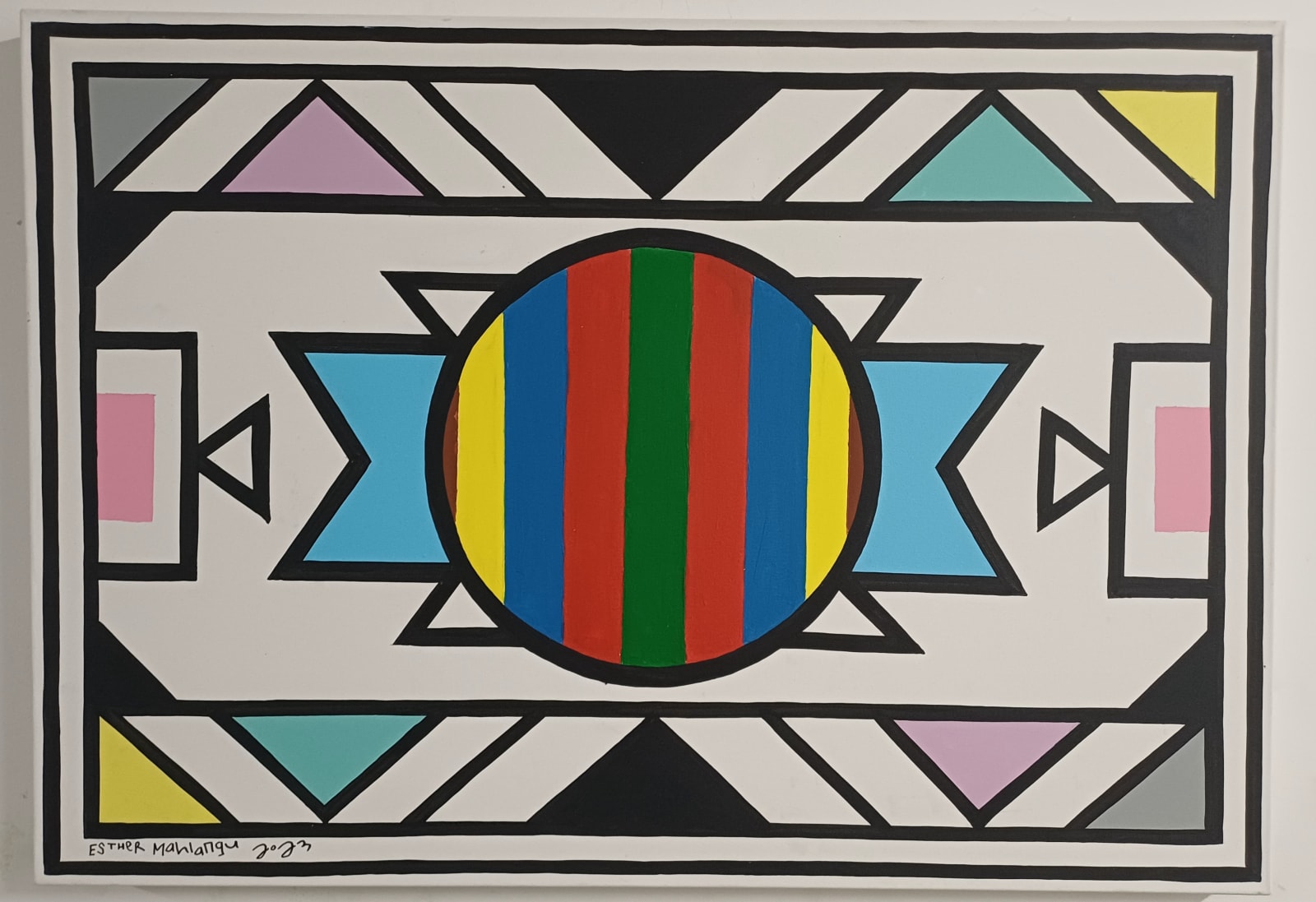 Esther Mahlangu, Ndebele Abstract , 2023
