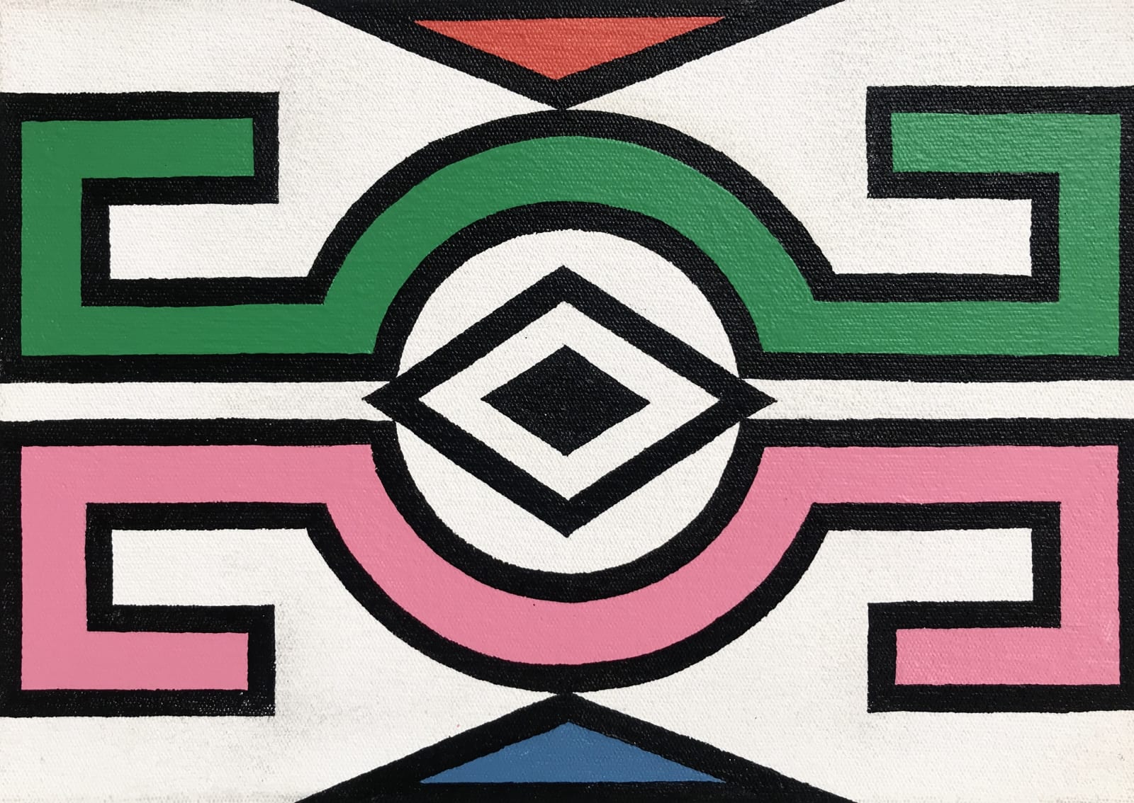 Esther Mahlangu Ndebele Abstract 2019 The Melrose Gallery