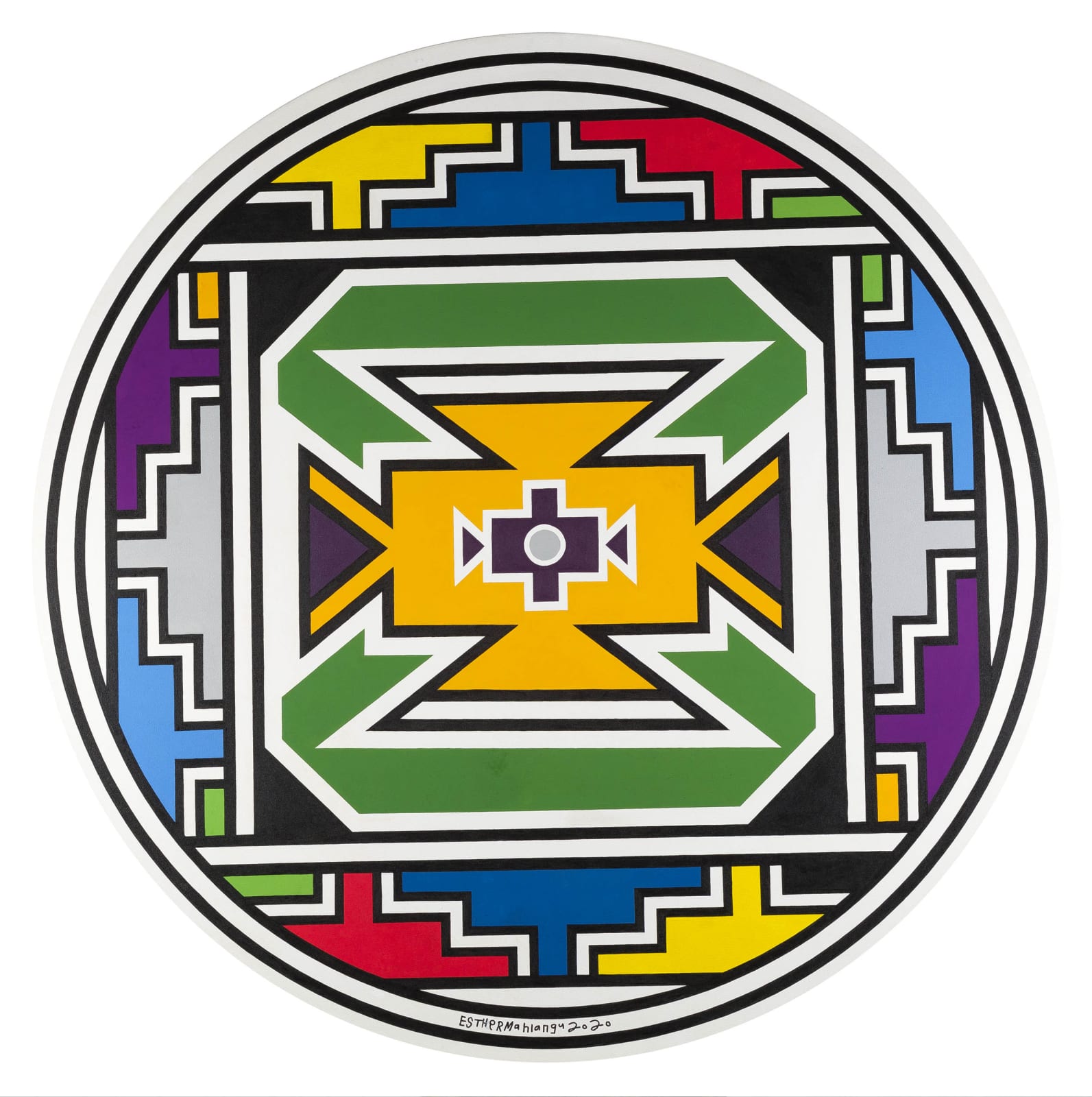 Esther Mahlangu, Ndebele Abstract , 2020