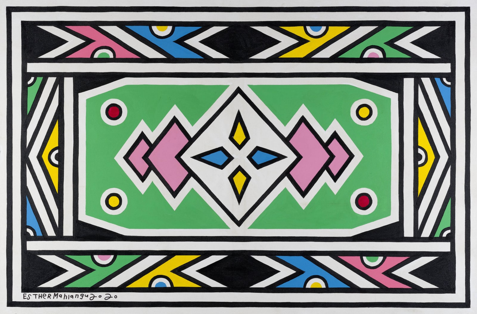 Esther Mahlangu, Ndebele Abstract , 2020