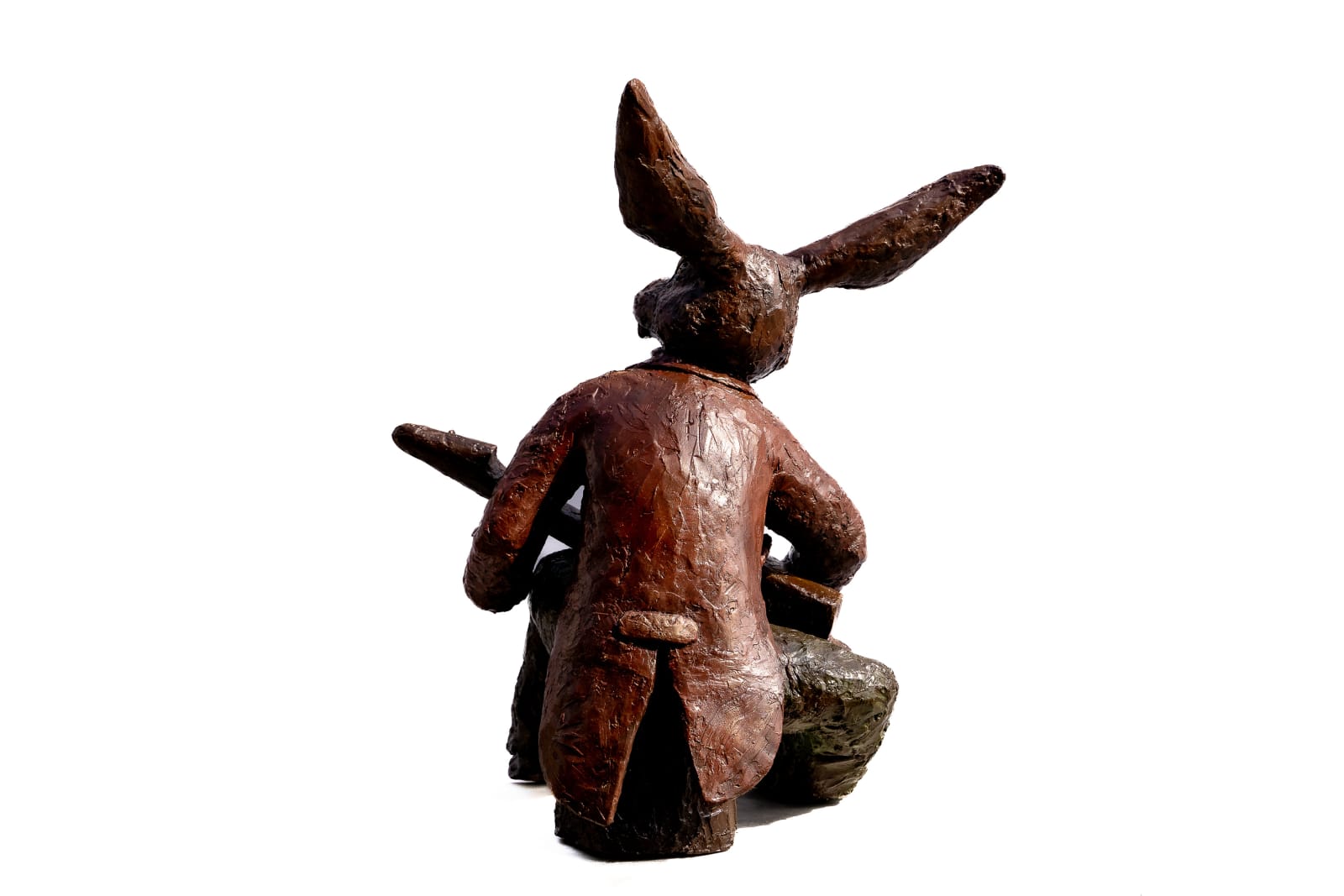 Carol Cauldwell, Rabbit playing bik guitar, 2018