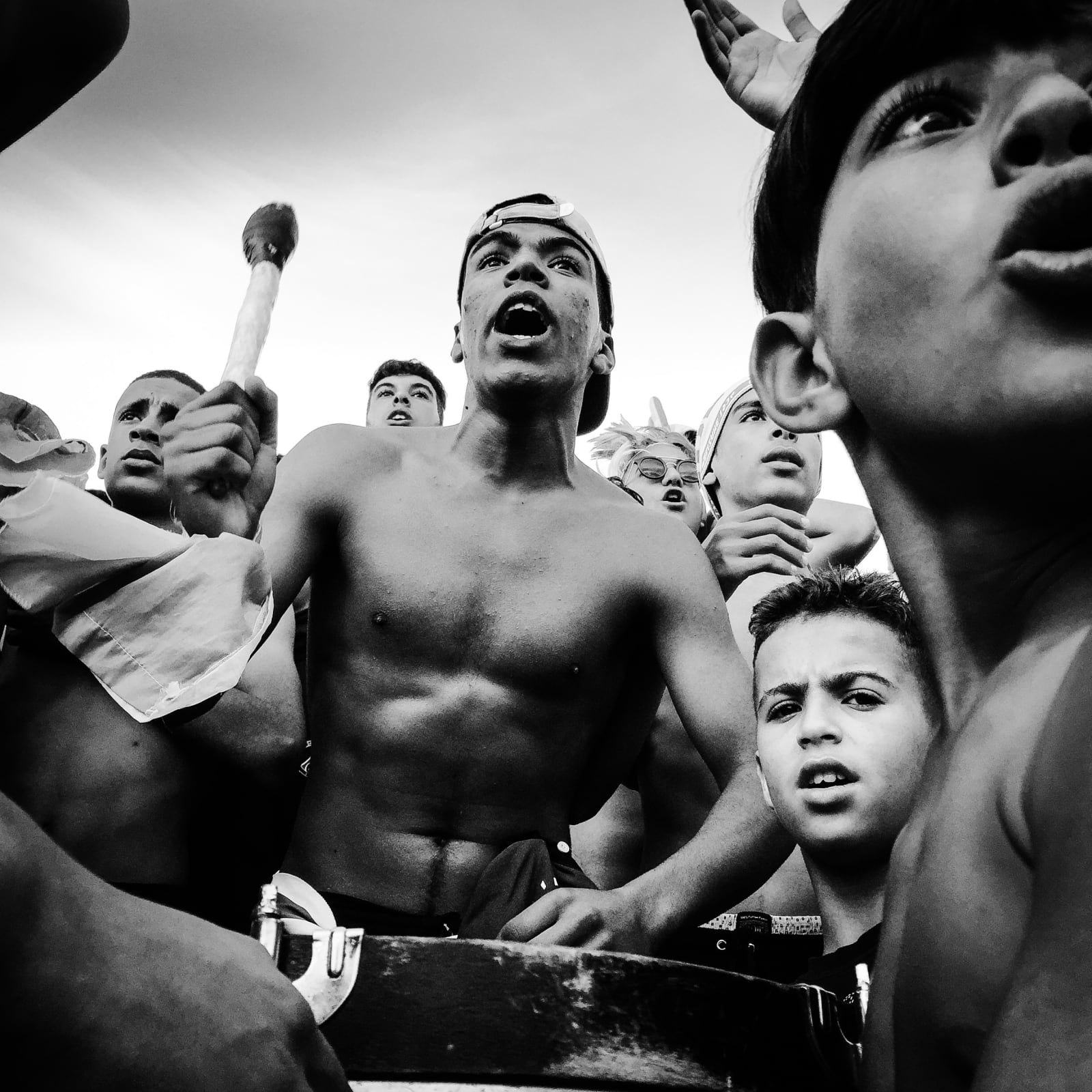 Fethi Sahraoui, Members of the Ultra Verde Corazon performing chants, 2017