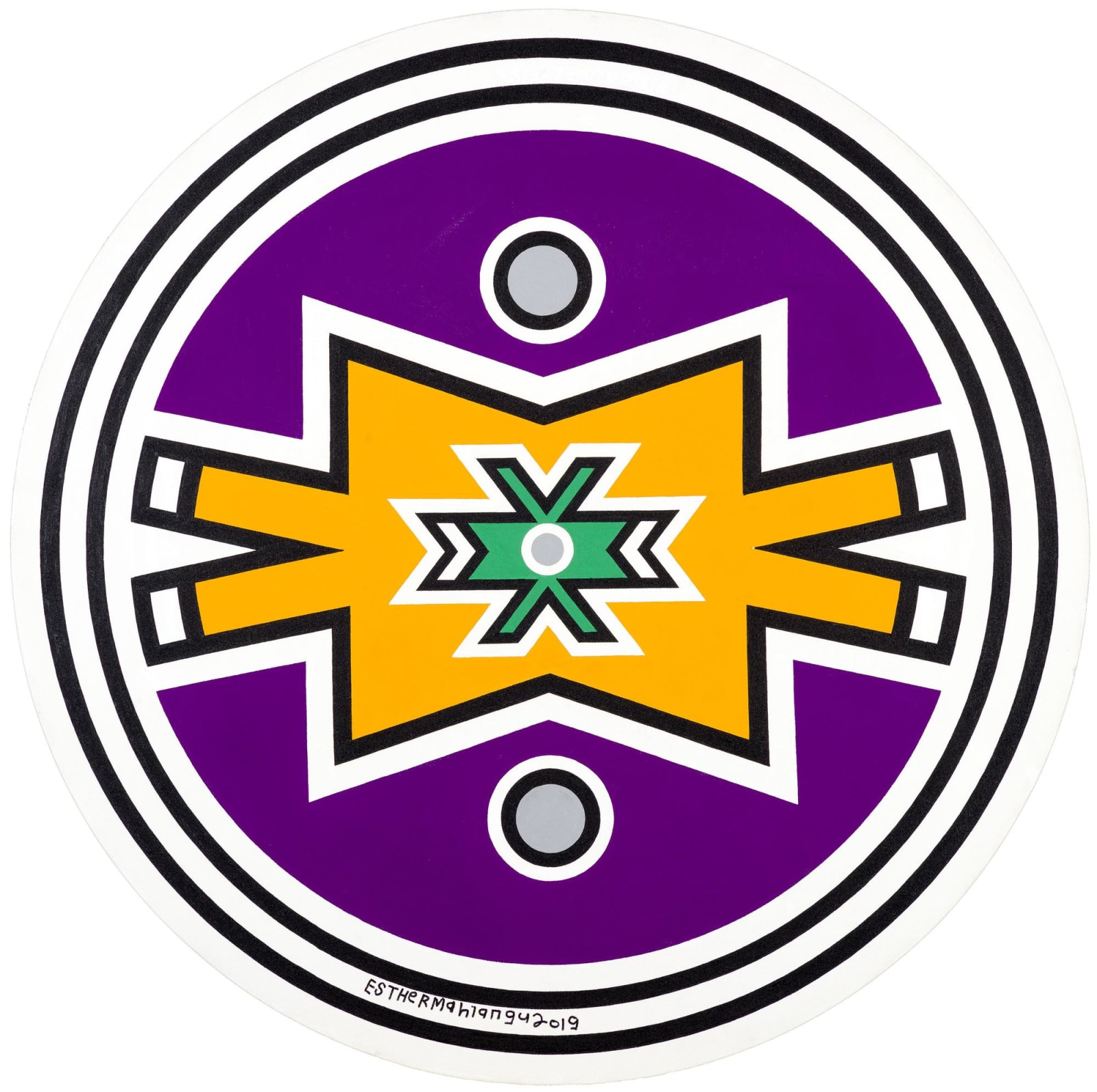 Esther Mahlangu, Ndebele Abstract, 2019