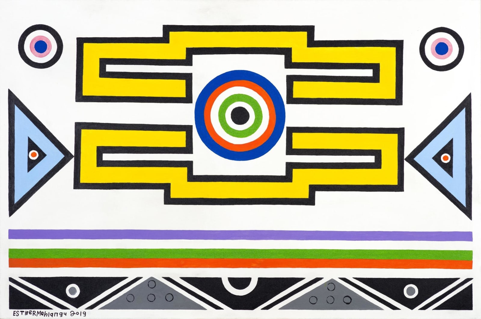 Esther Mahlangu, Untitled , 2019