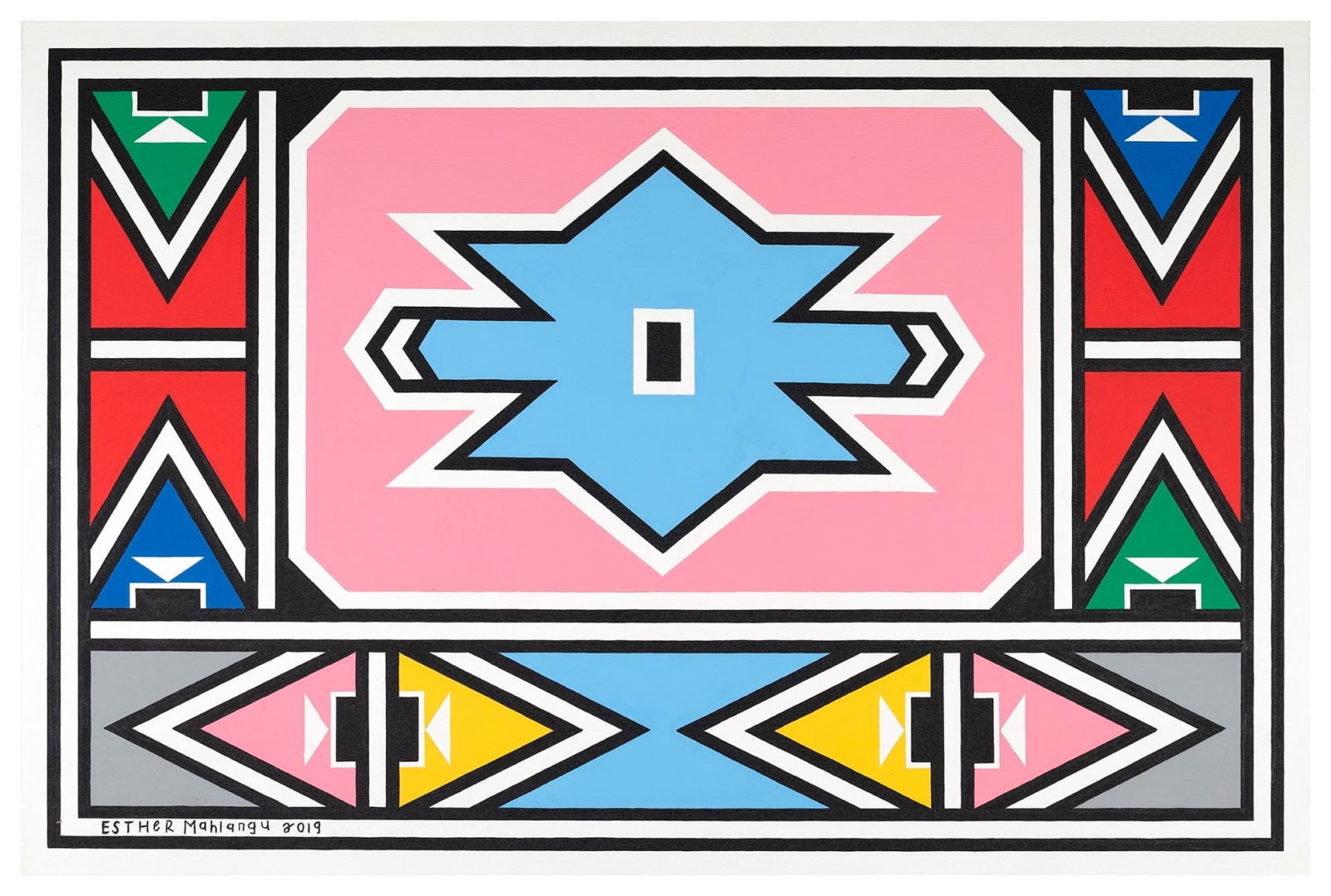 Esther Mahlangu, Untitled , 2019