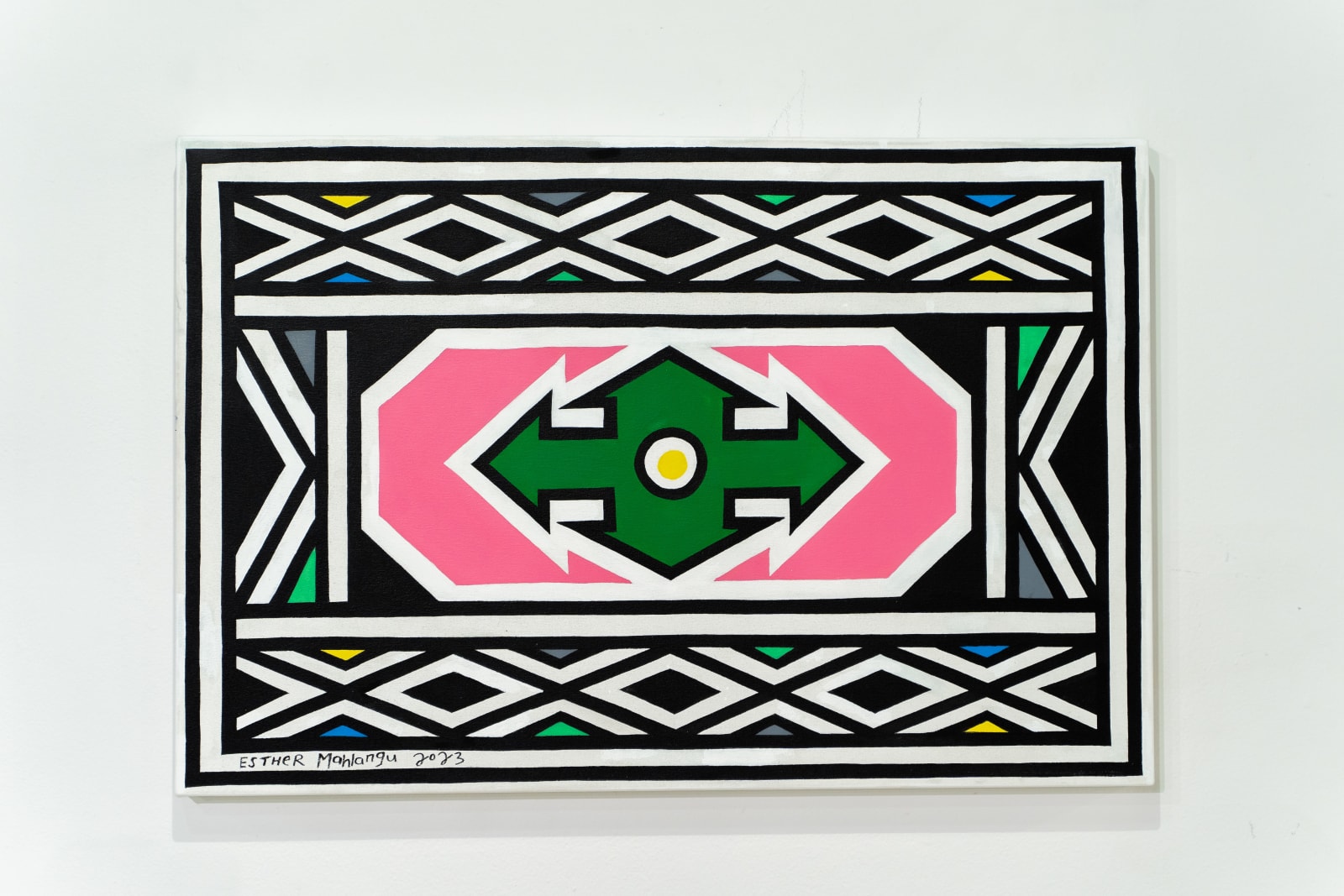 Esther Mahlangu CC, Ndbele Abstract, 2024