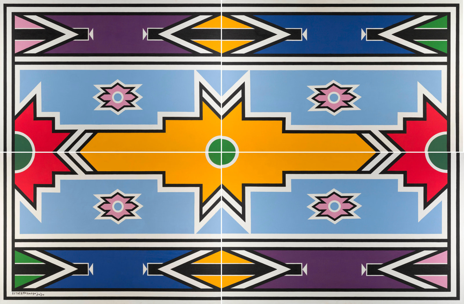 Esther Mahlangu, Ndebele Abstract , 2020