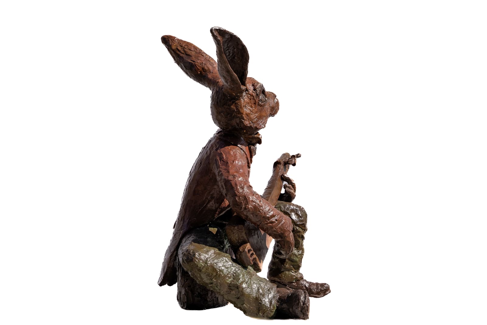 Carol Cauldwell, Rabbit playing bik guitar, 2018
