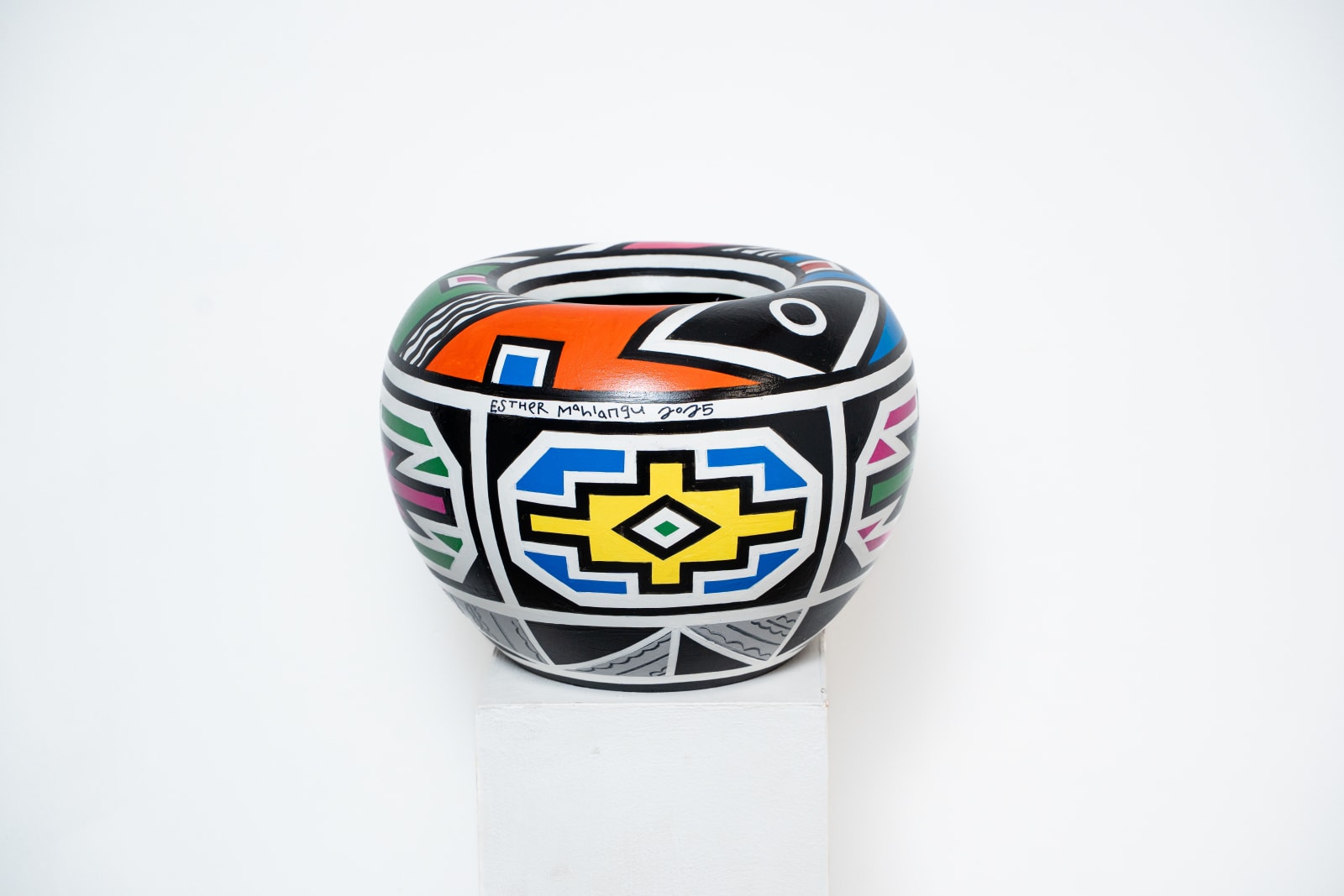 Esther Mahlangu, Vessel , 2025