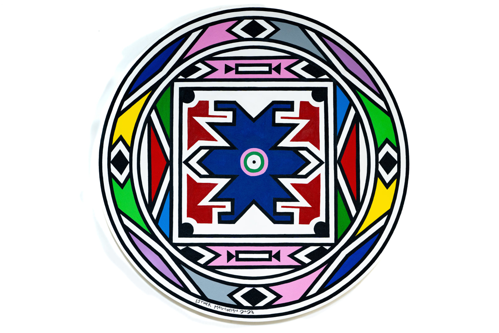 Esther Mahlangu CC, Ndebele Abstract, 2024