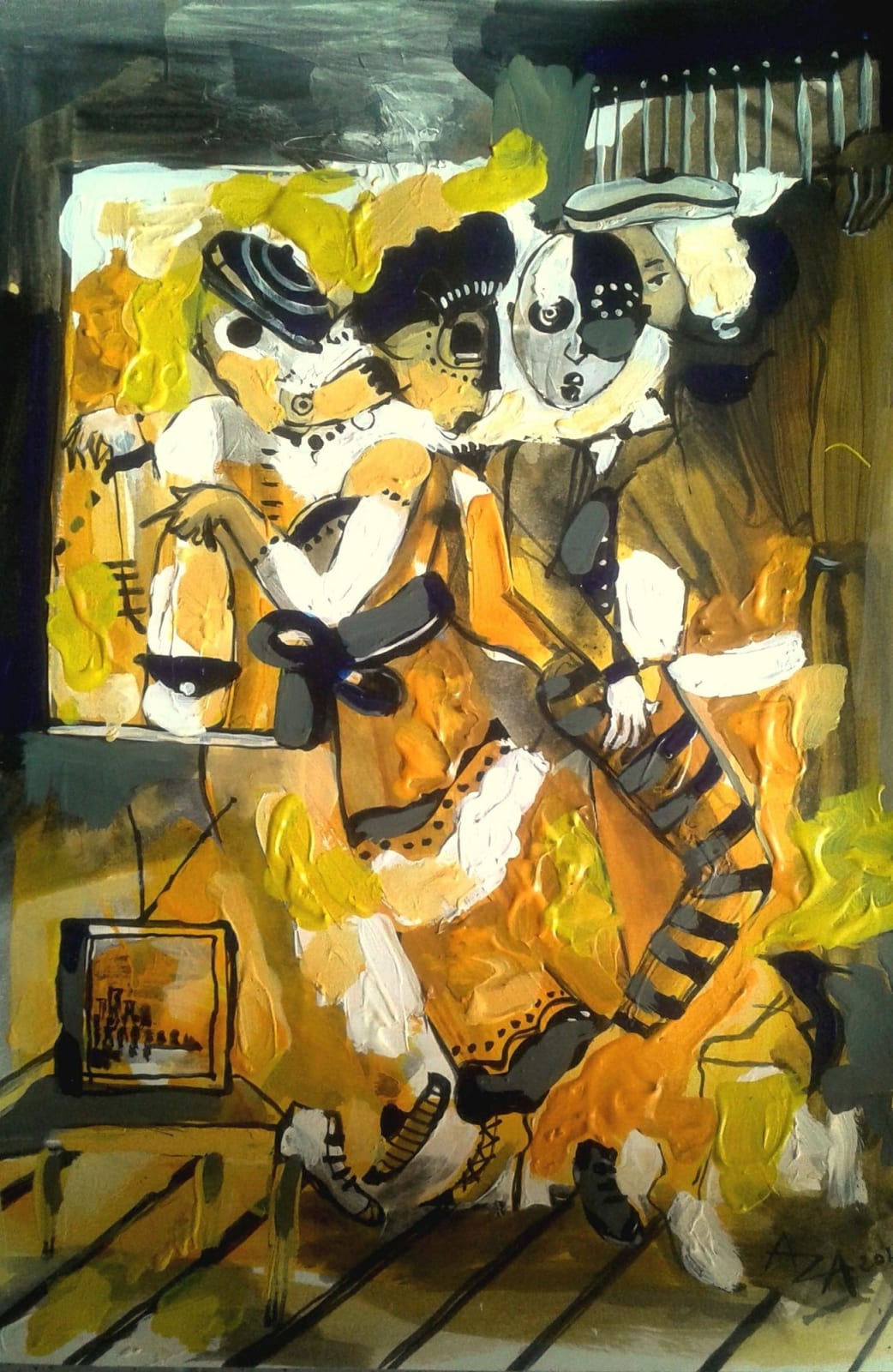 Aza Mansongi, Double face 1, 2018