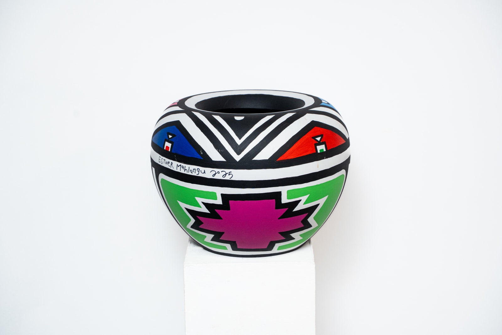 Esther Mahlangu, Vessel , 2025