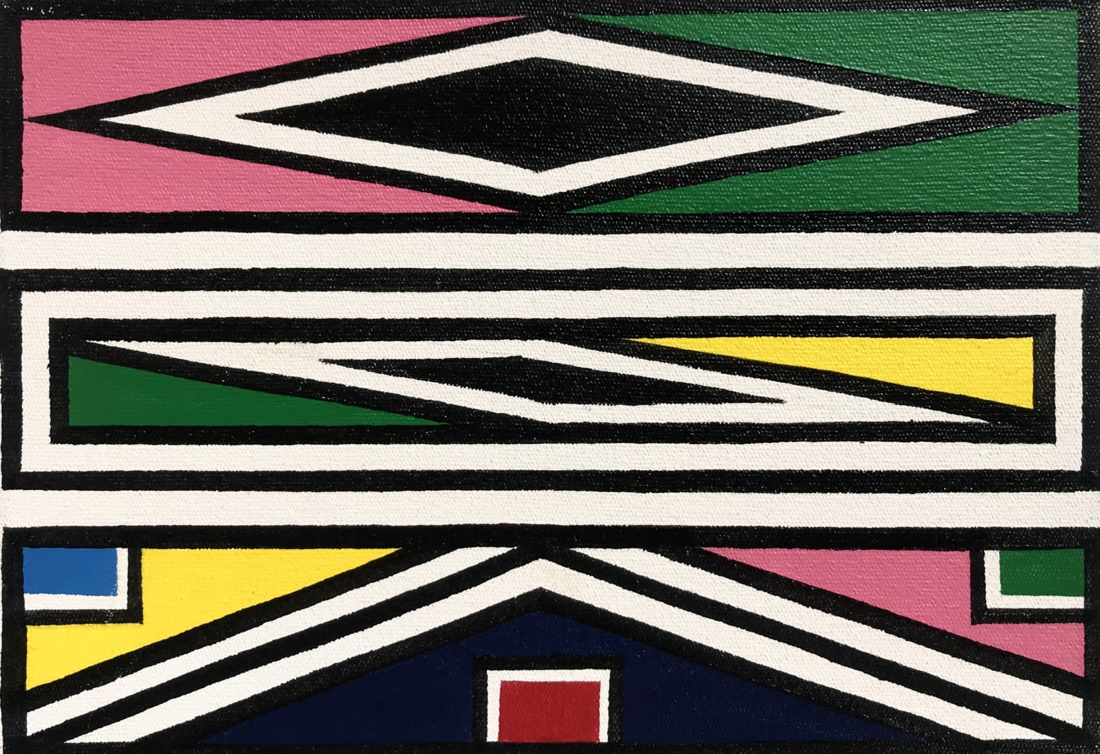 Esther Mahlangu, Ndebele Abstract , 2019