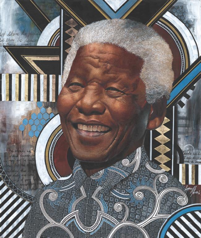 Loyiso Mkize, A portrait of a man I (Mandela I) - original