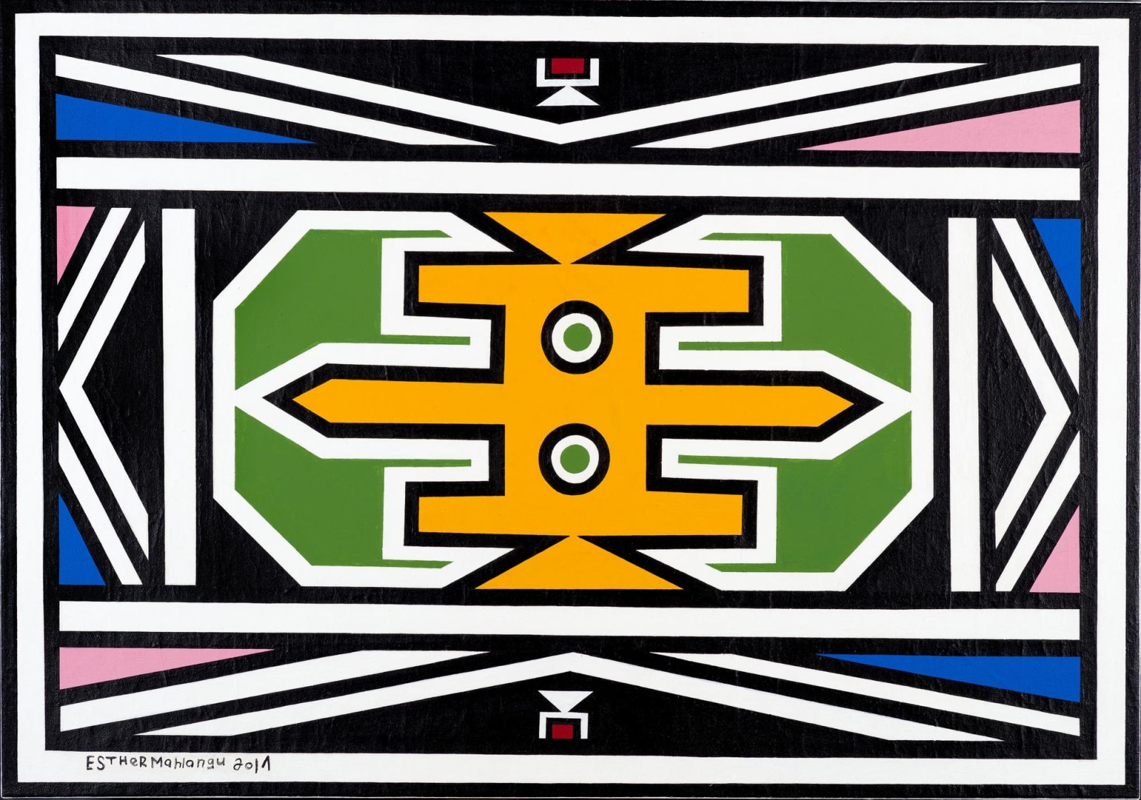 Esther Mahlangu, Ndebele Abstract , 2017
