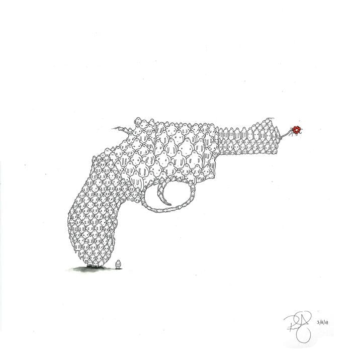 Richard Berner, Gun Flower, 2020