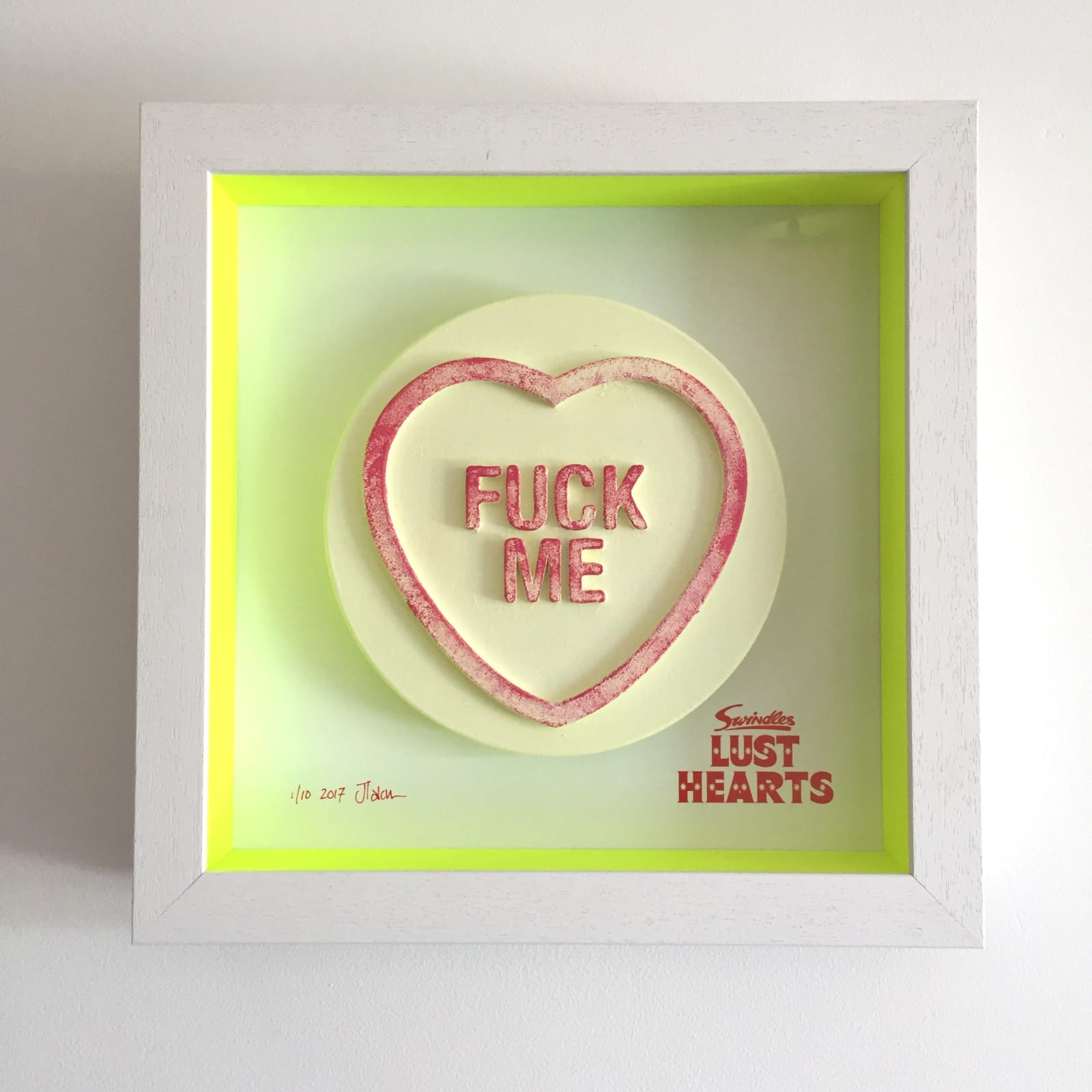 James Talon, Lust Hearts - Fuck Me (Yellow), 2021