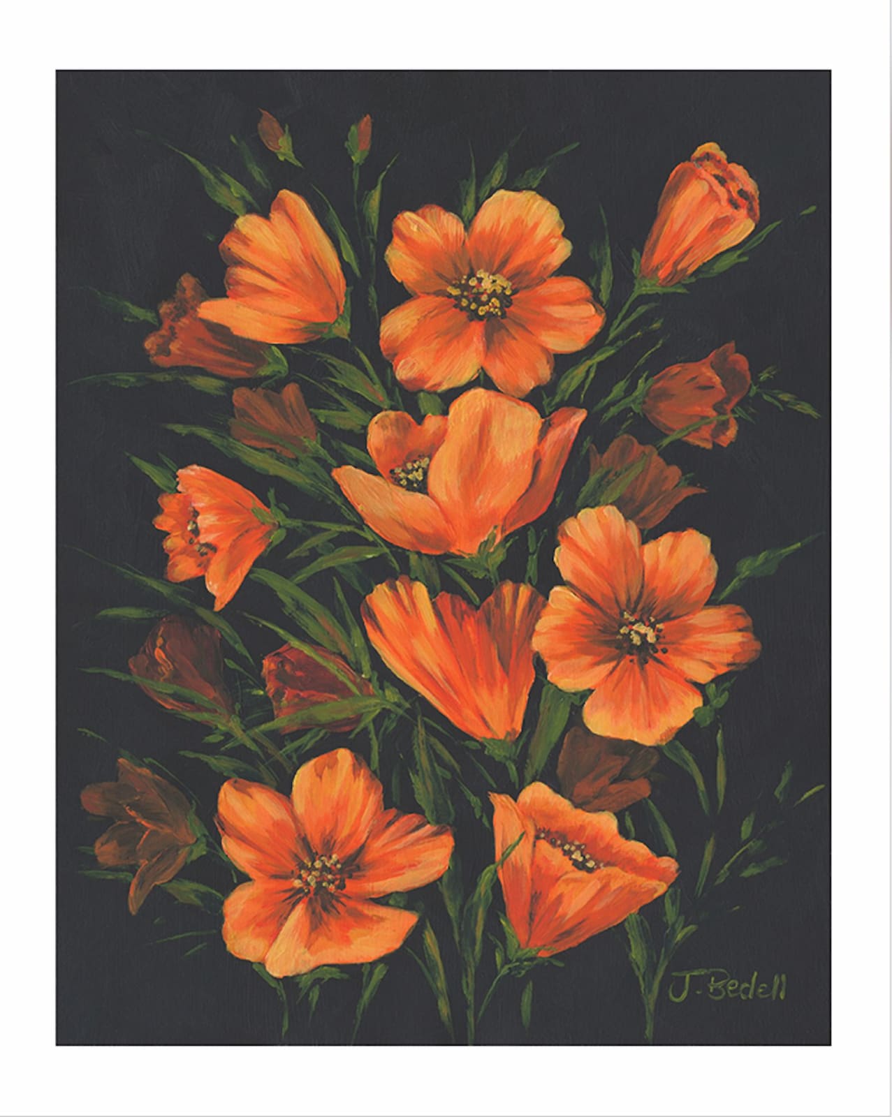 Jojo Bedell, Her Favourite Flowers Are Orange (Print), 2020