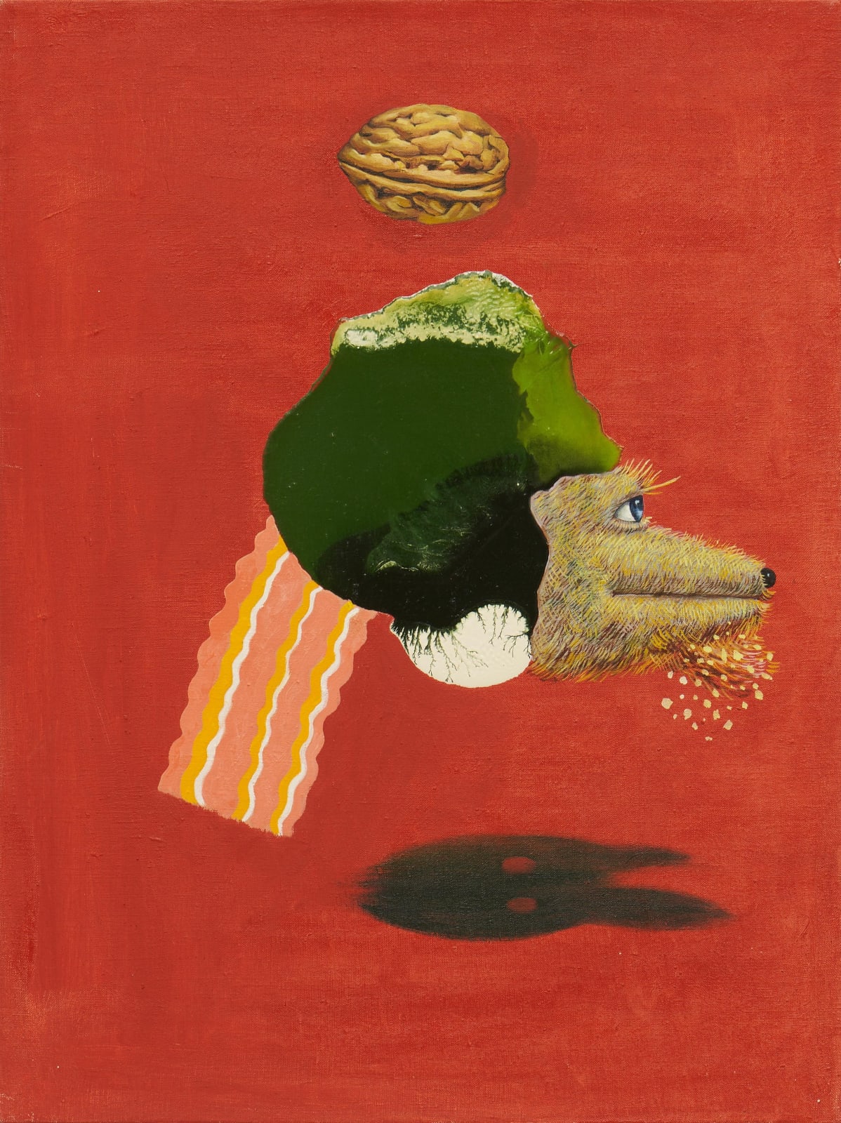 Suejin Chung, The Shadow on the Red Surface 1, 2020