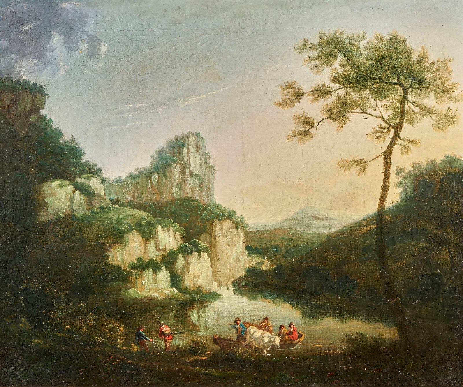 Thomas Smith of Derby (1720-1767), View of Matlock High Tor, Derbyshire
