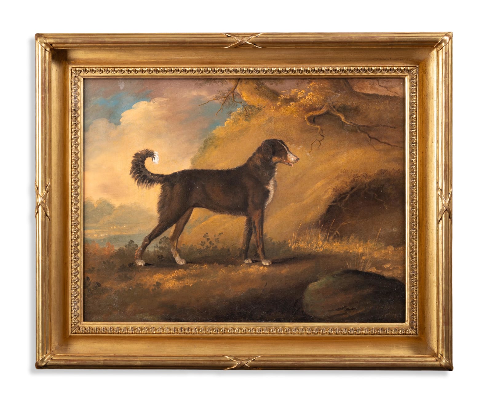 Edwin Cooper (1785-1833), A lurcher in a landscape